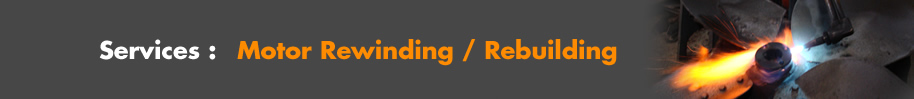 Page Title: Services: Motor Rewiding / Rebuilding